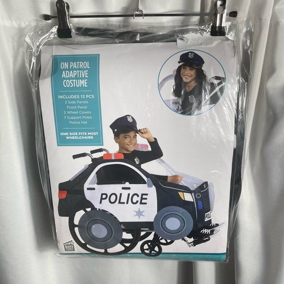 On Patrol Adaptive Halloween Costume Police Officer Wheelchair Dress Up NWT O/S - Picture 1 of 5